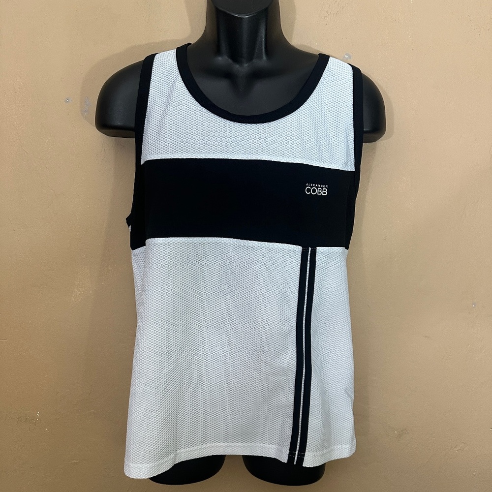 Alexander Cobb Mesh Tank Top Large Gently worn 83% polyester / 17% elastane